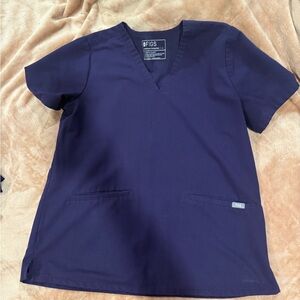 FIGS Dark Purple scrub top